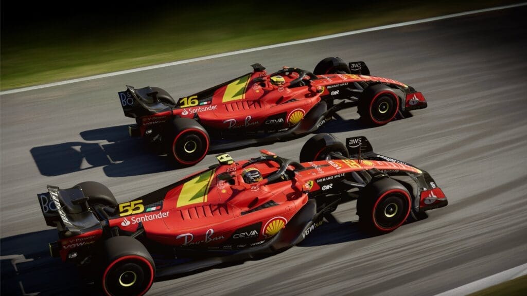 La Ferrari SF-23 che scenderà in pista a Monza