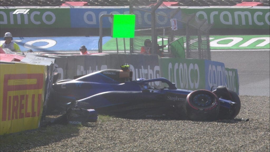 Logan Sargeant a muro in Q3
