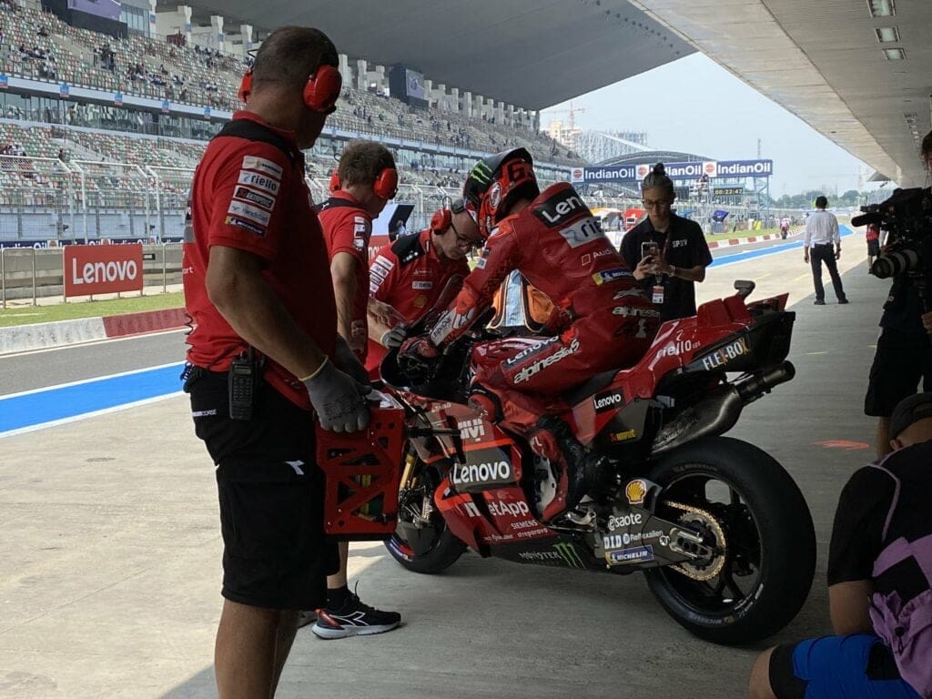 Pecco Bagnaia, leader del mondiale di MotoGP