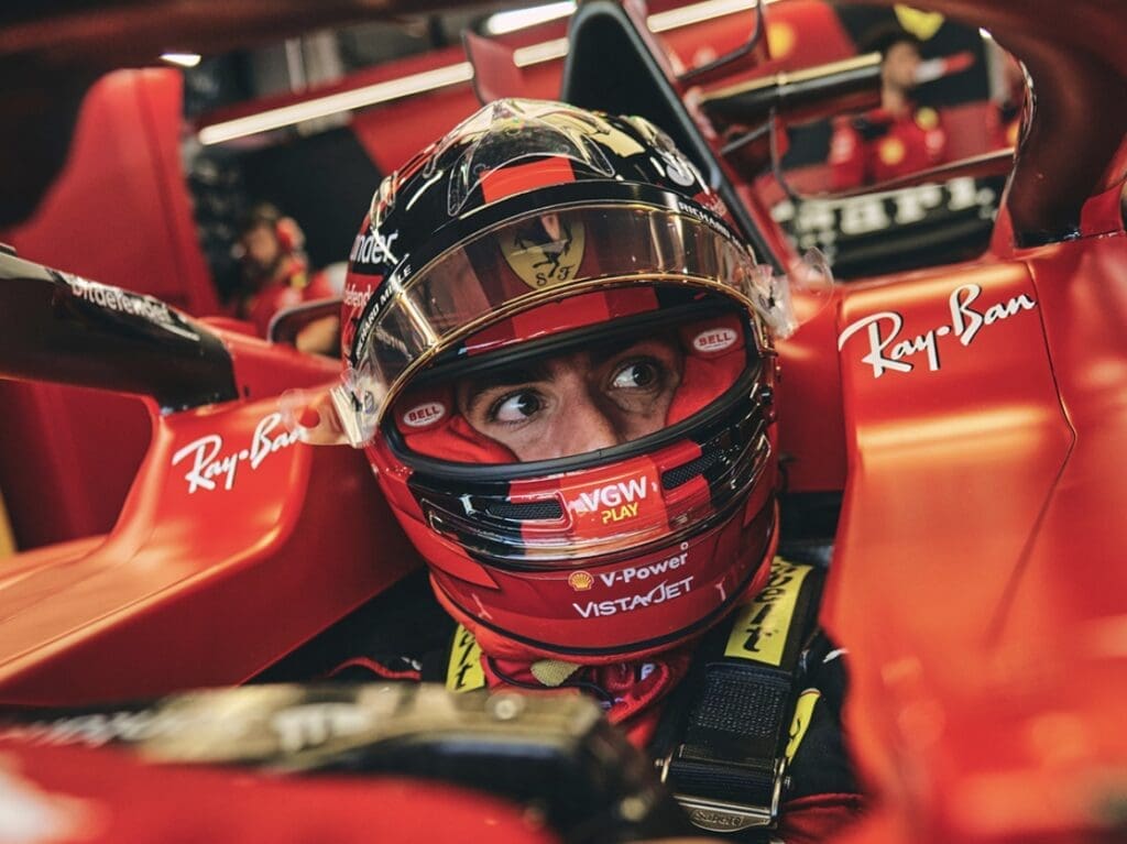 Carlos Sainz nelle FP3 a Singapore
