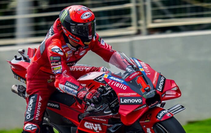 Pecco Bagnaia, caduto quest'oggi in India