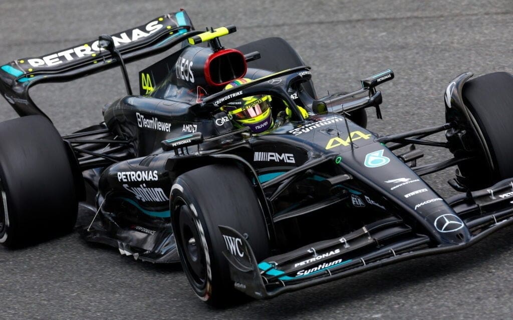 Lewis Hamilton a Monza, vincitore del mondiale 2008 conteso con Felipe Massa