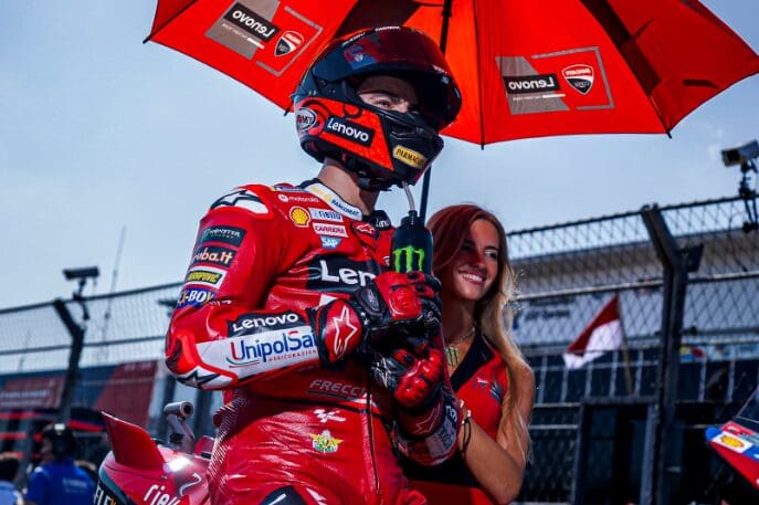 Pecco Bagnaia vince in Indonesia e torna leader in MotoGP