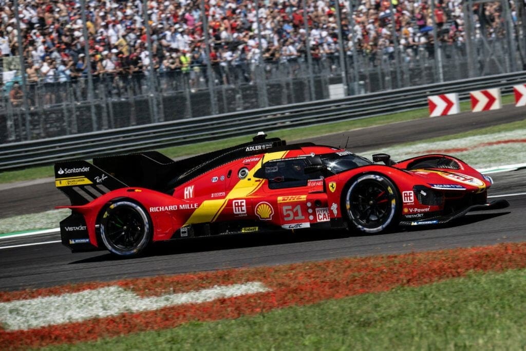 La Ferrari 499P di Antonio Giovinazzi, Alessandro Pier Guidi e James Calado