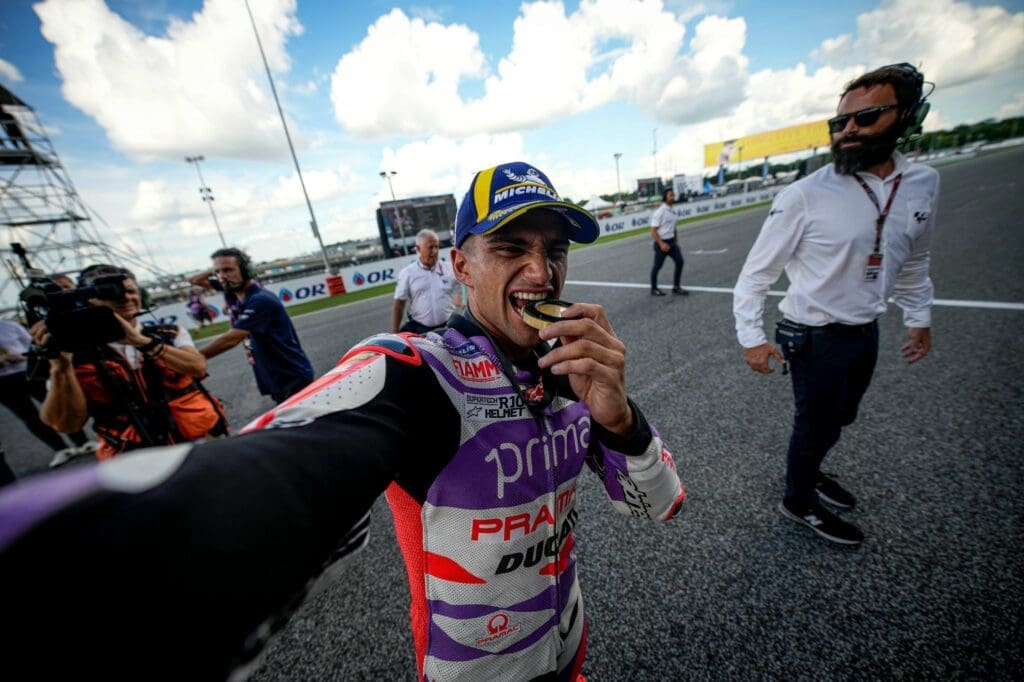 Jorge Martin, secondo nel campionato mondiale di MotoGP con il team Ducati Pramac