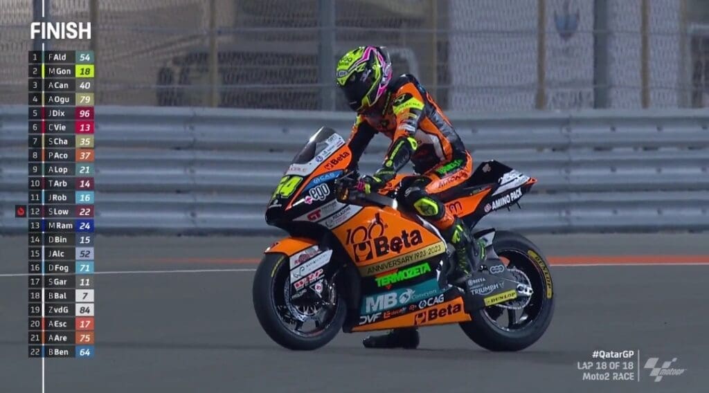Fermin Aldeguer, vincitore del Gran Premio del Qatar