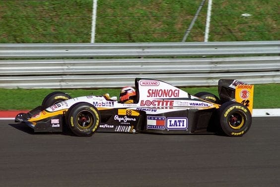 Johnny Herbert durante il GP di Monza 1994