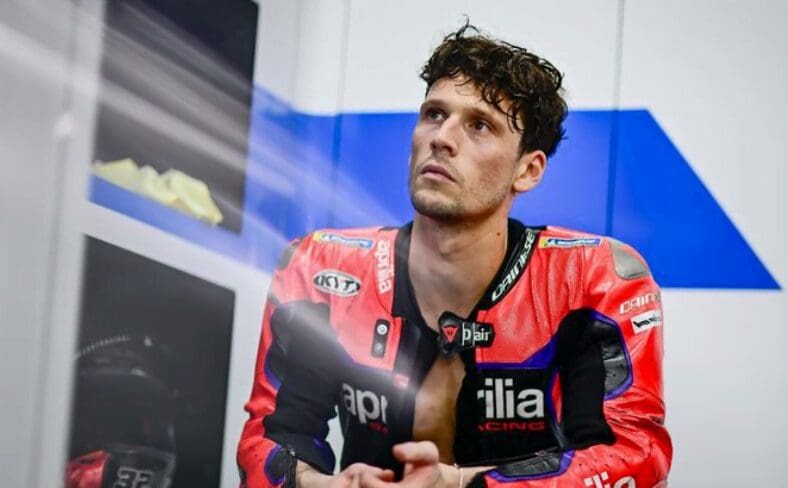 Lorenzo Savadori durante i MotoGP test della Malesia 2024
