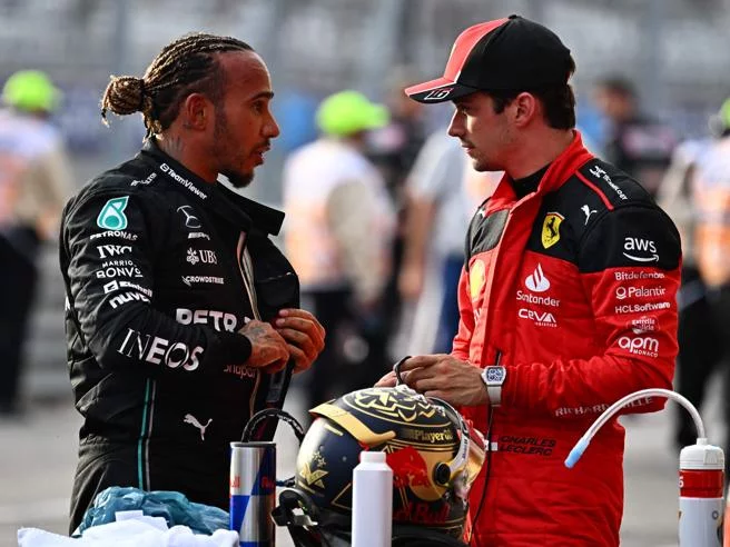hamilton in ferrari