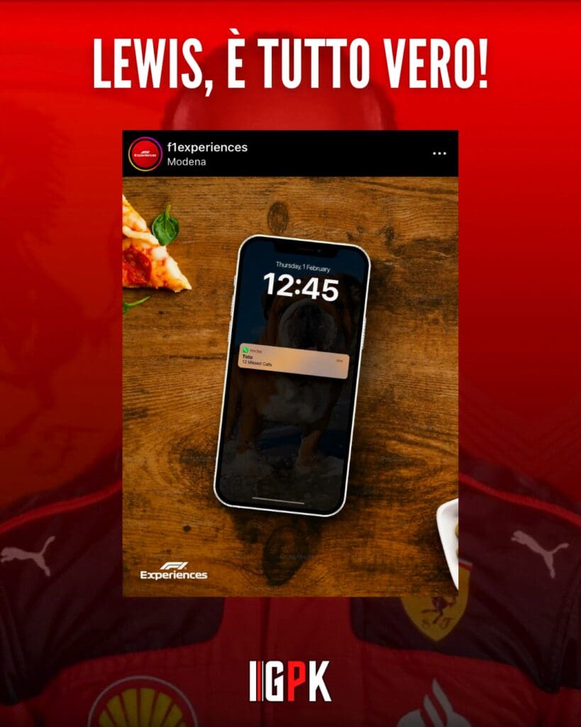 Il meme che conferma Hamilton in Ferrari