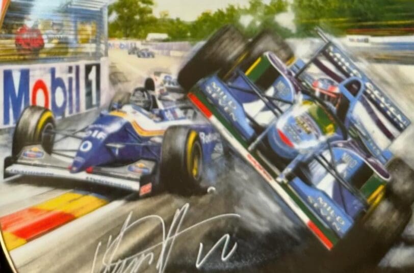 Damon Hill torna ad Adelaide: in foto, il dipinto postato dal pilota inglese per ricordare l'evento