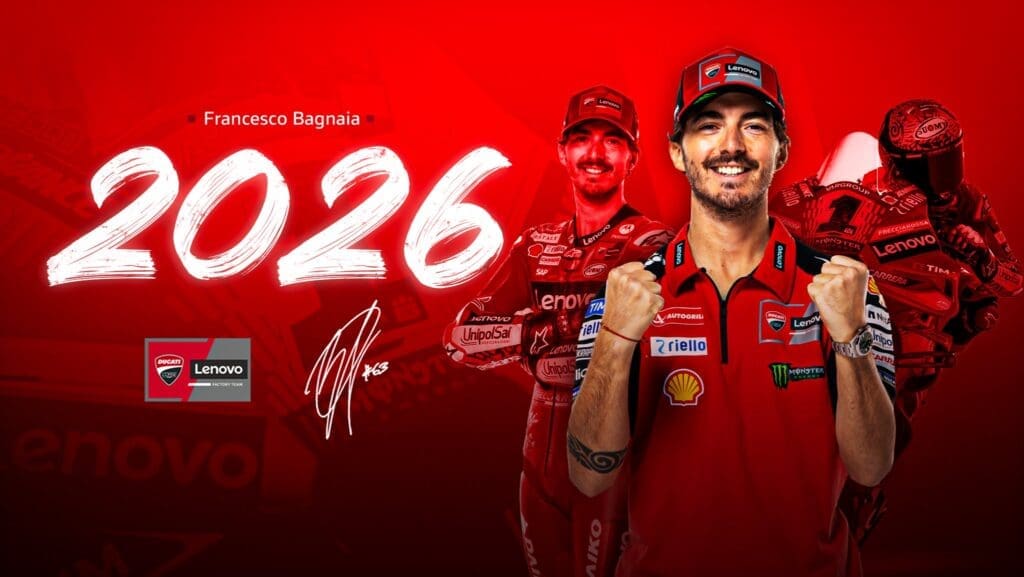 Pecco Bagnaia rinnova con Ducati fino al termine del 2026!