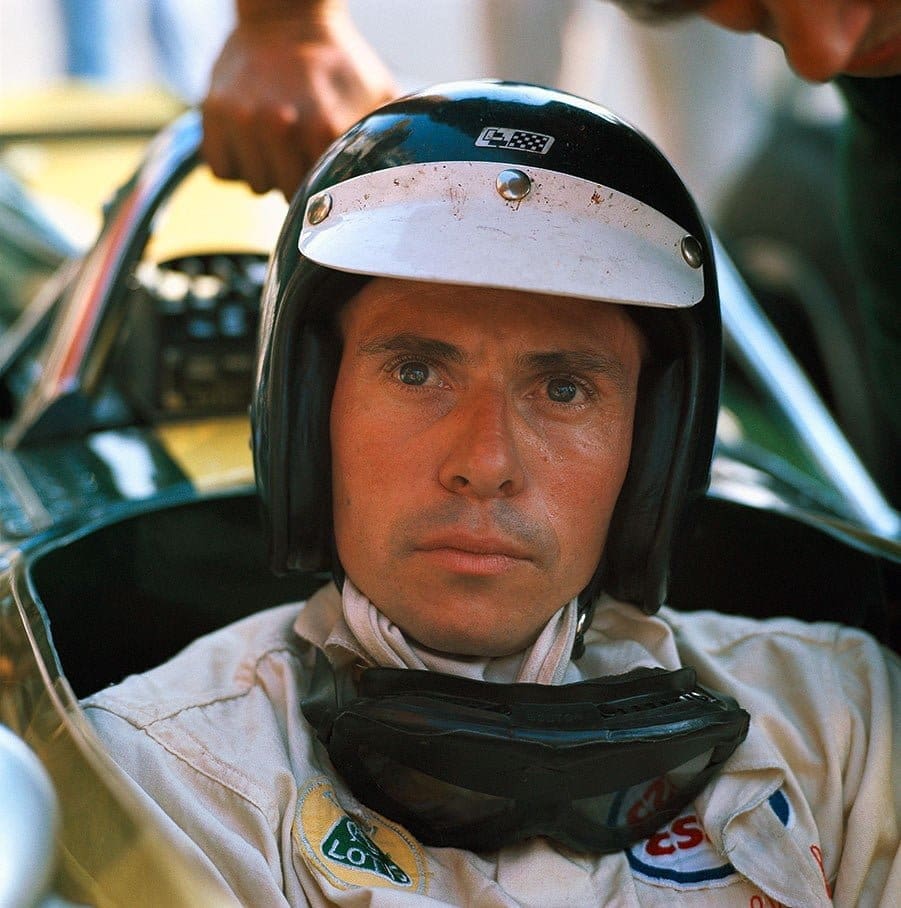 Jim Clark, campione del mondo 1963 and 1965 con Lotus.