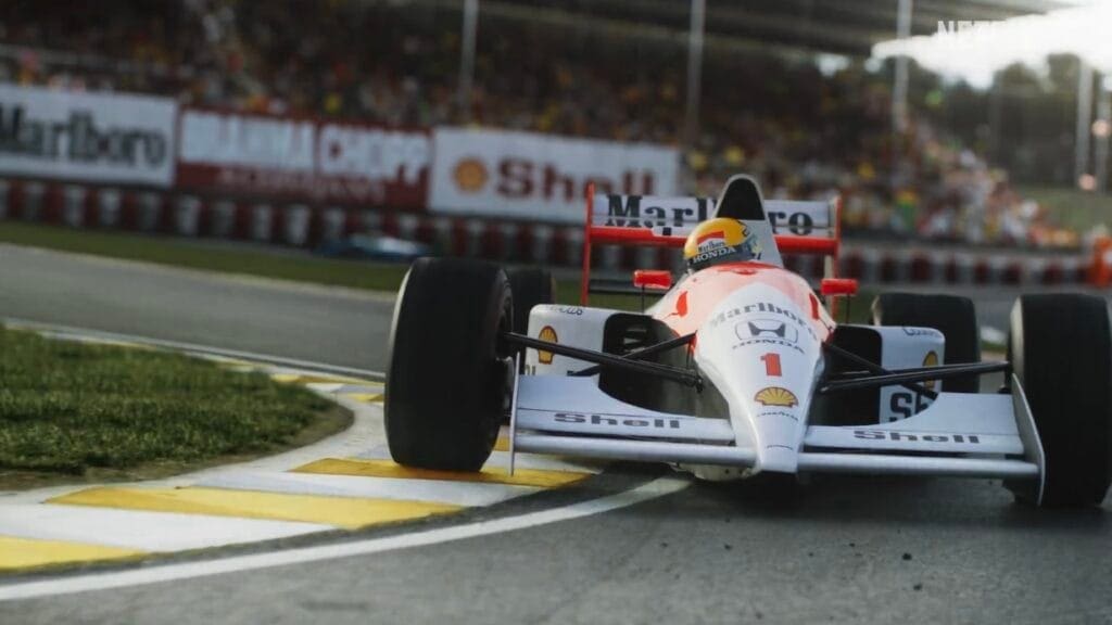 Frame dal trailer di Senna, la serie originale Netflix in arrivo nel 2024