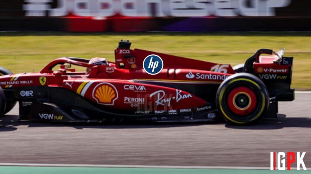 La nuova probabile livrea, con la collaborazione tra Ferrari e HP