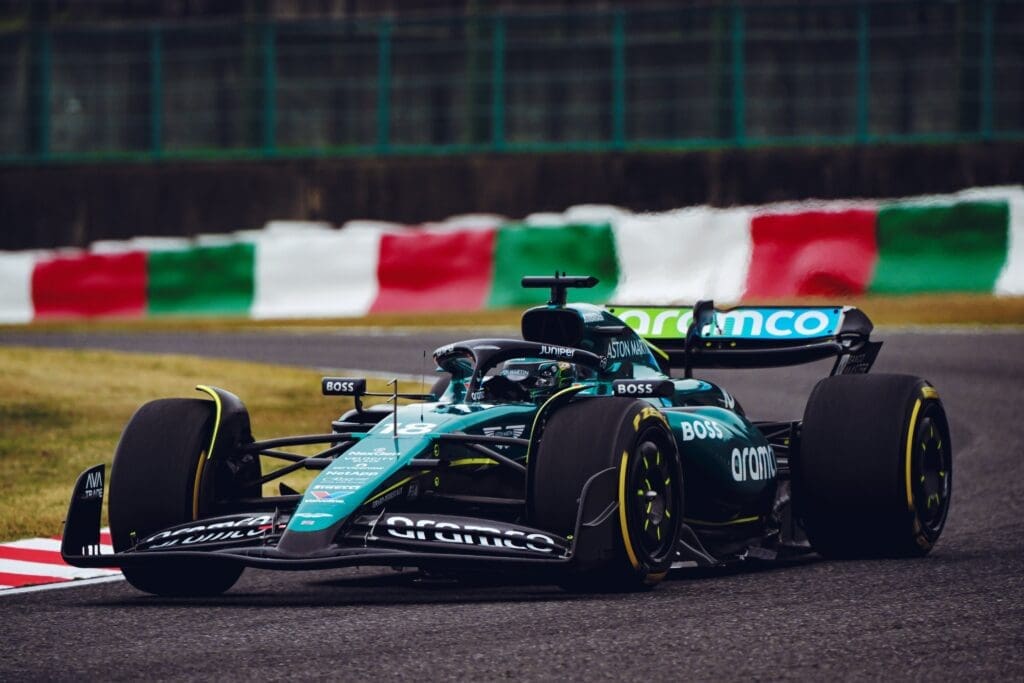 aggiornamenti aston martin a suzuka