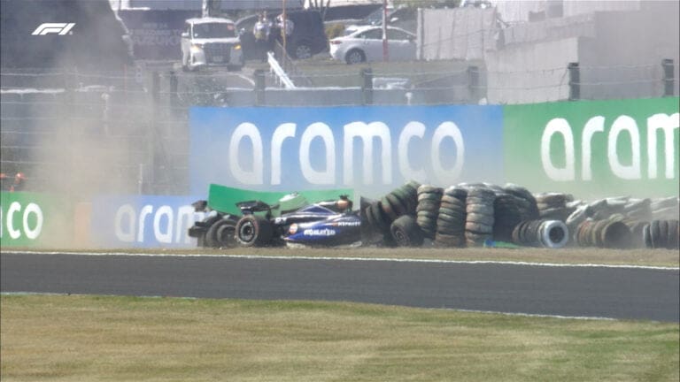 incidente tra albon e ricciardo
