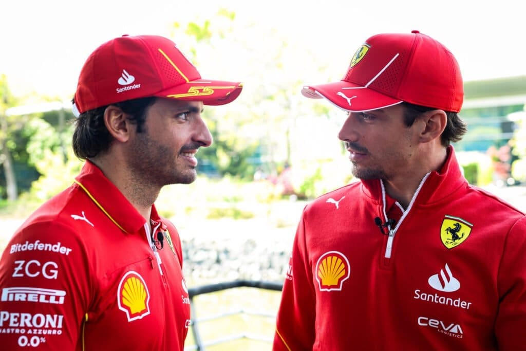 Carlos Sainz e Charles Leclerc al Gran Premio di Cina 2024