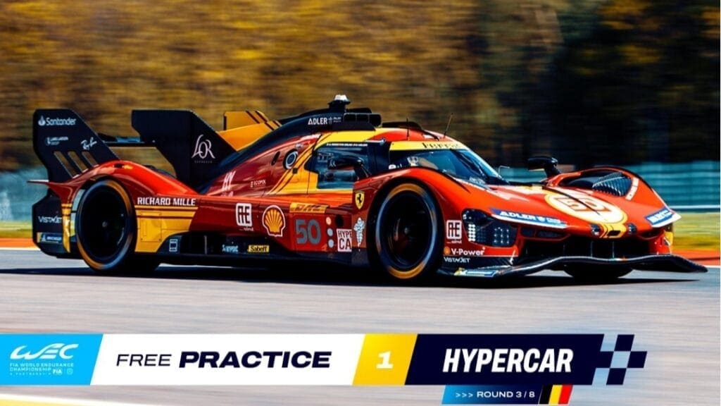 6h di Spa: la 499P #50, in testa alle FP1 con Antonio Fuoco