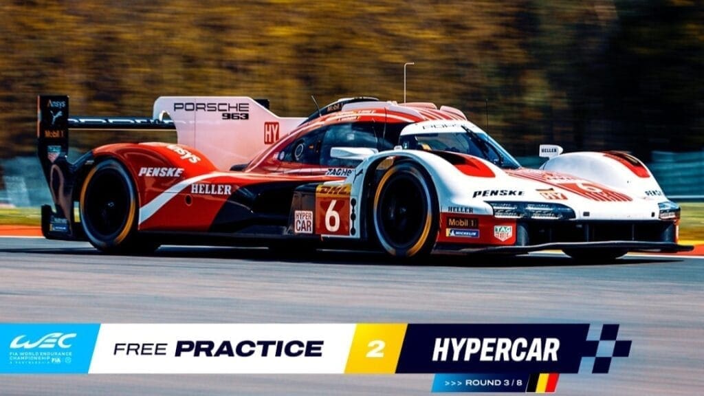 6h di Spa: la Porsche 963 in testa alle FP2 con Kevin Estre