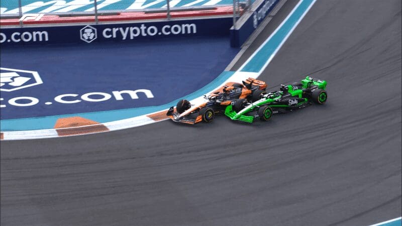 Qualifiche Sprint a Miami: Bottas verrà investigato per il contatto con Oscar Piastri durante il Q1.