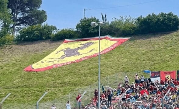 The last "appearance" of the Scudo Ferrari was on Sunday afternoon during the race.