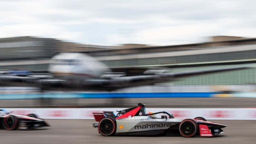 Qualifiche E-Prix Berlino 2: Edoardo Mortara durante le FP3 questa mattina.