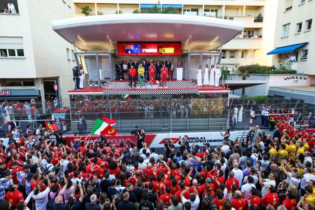 Le pagelle del GP di Monaco: in foto, il podio della gara