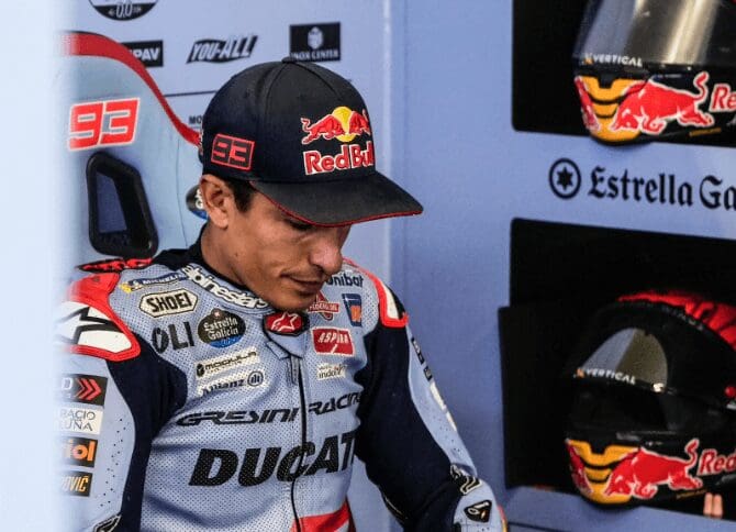Hamilton buys Gresini? Pictured: Marc Marquez, rider of the Italian team