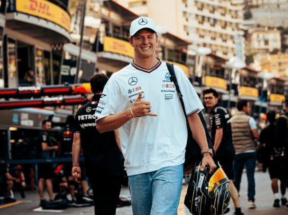Mick Schumacher nel paddock del GP di Monaco