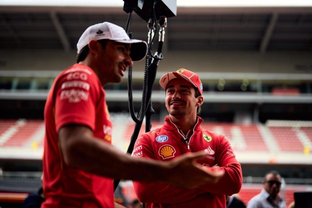leclerc in conferenza stampa
