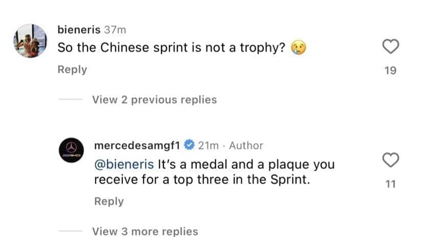 E la risposta ad un commento di ieri, relativa ad un fan di Lewis Hamilton