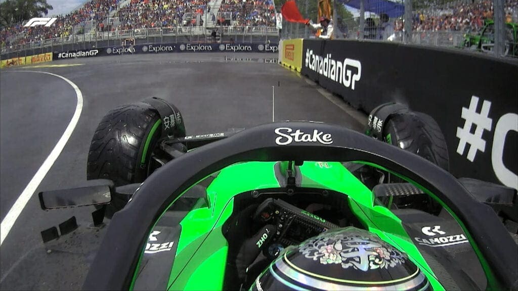 FP1 in Canada: l'incidente di Guanyu Zhou