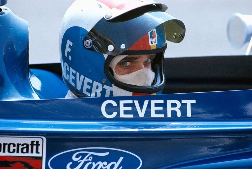 Secondo classificato Francois Cevert sulla Tyrrell-Cosworth 006, GP di Francia 1973