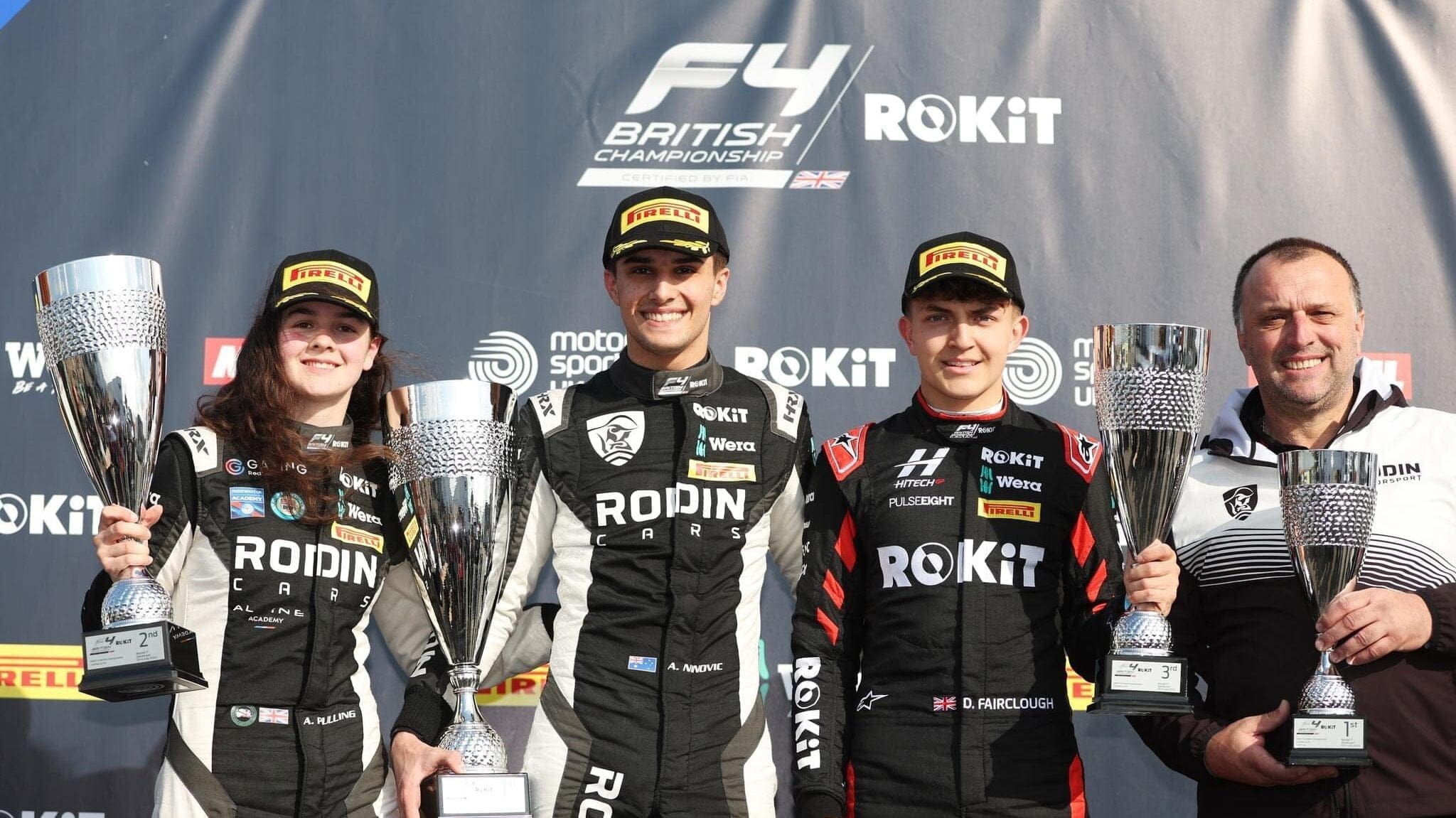Abbi Pulling ha ottenuto il secondo posto durante Gara 2 al ROKiT British F4 a Zandvoort.