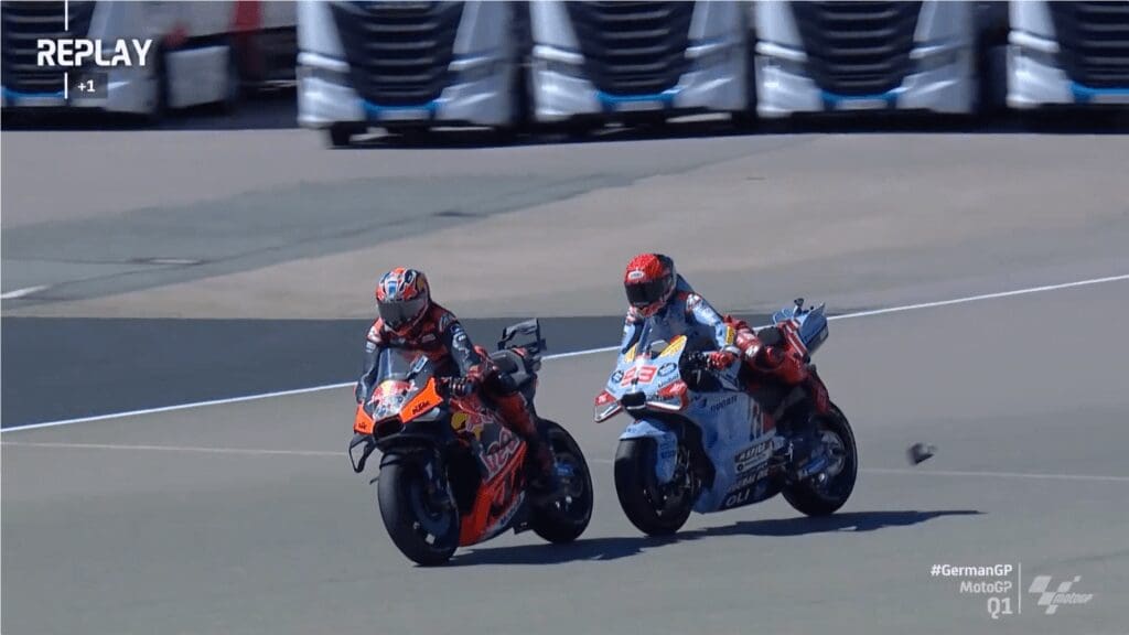 Qualifiche MotoGP in Germania: che rischio tra Miller e Marquez!