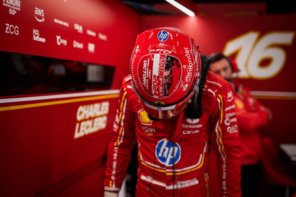 Charles Leclerc, particularly disappointed after the Silverstone GP