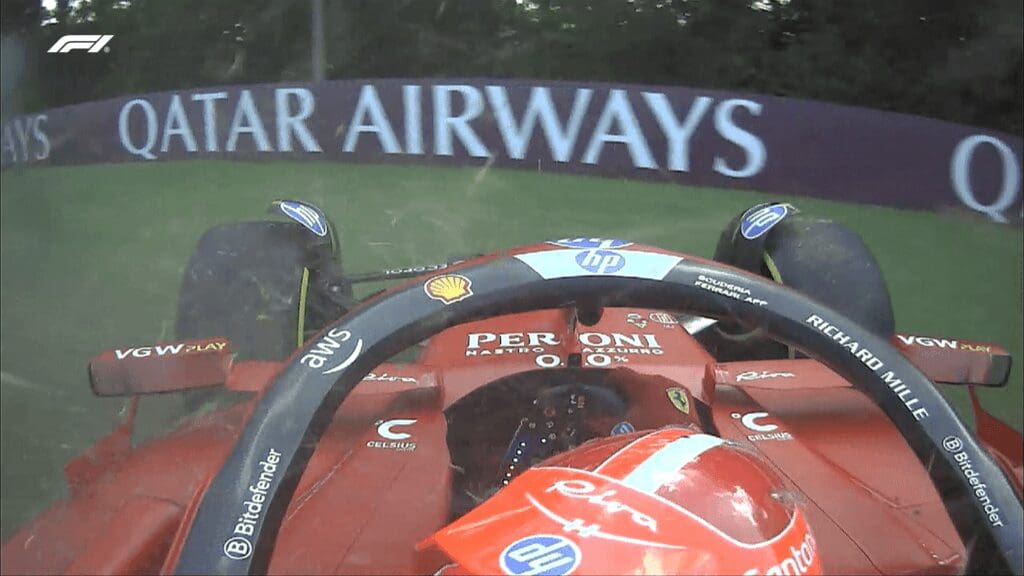 Leclerc a muro nelle FP2 in Ungheria: disastro per il pilota monegasco!