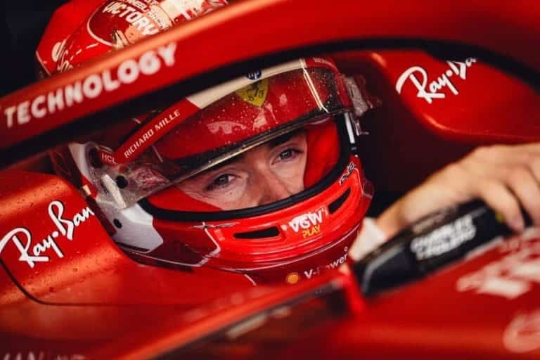 leclerc furioso a silverstone