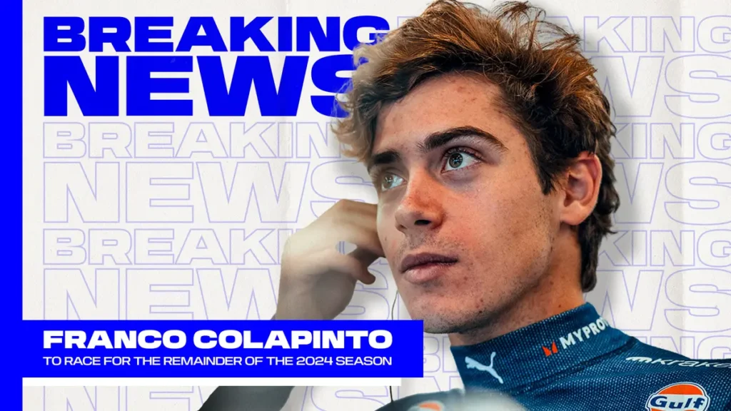 franco colapinto in williams