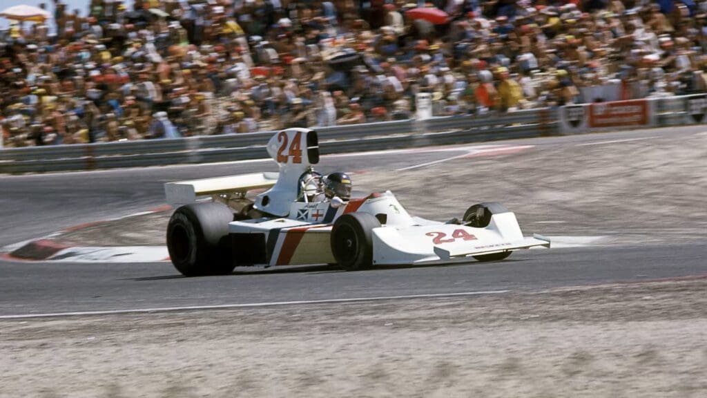 James Hunt al Gran Premio di Francia 1975