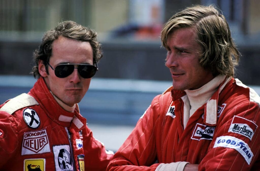 Niki Lauda e James Hunt a confronto: la loro rivalità nel 1976 è ora un film