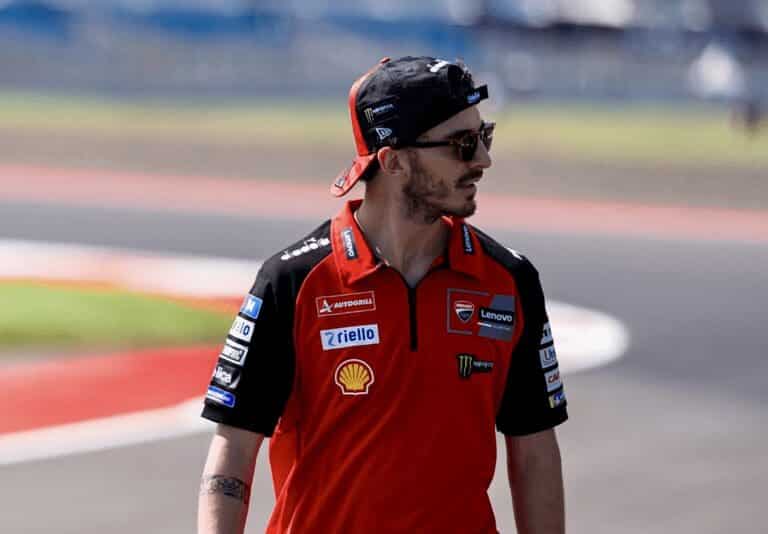bagnaia dopo la sprint in indonesia