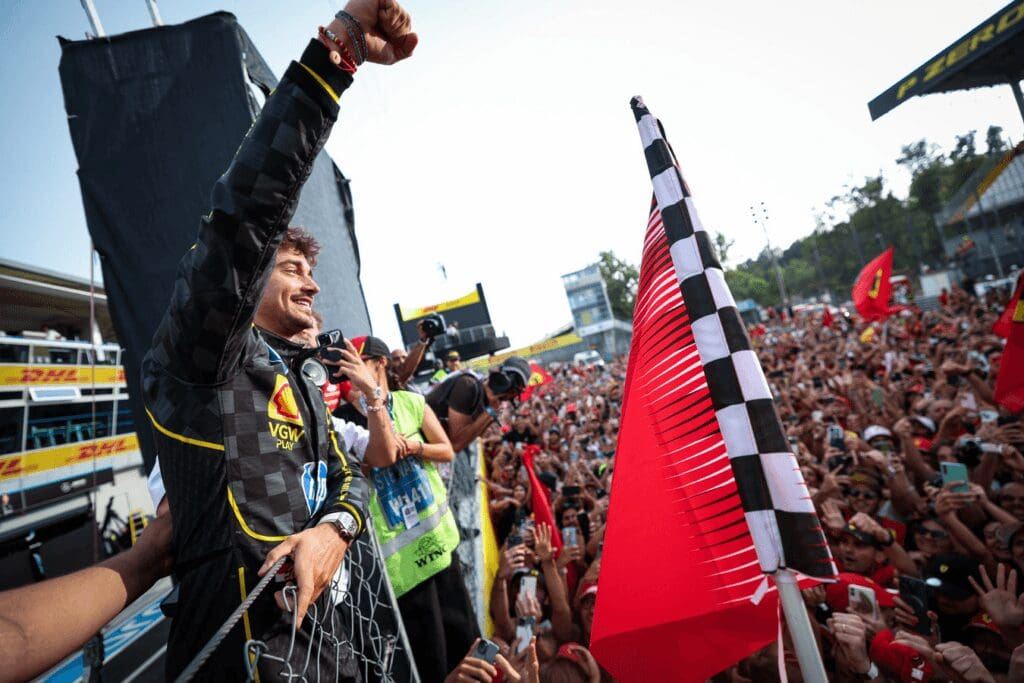 La settima vittoria in carriera di Leclerc, al Gran Premio di Monza 2024