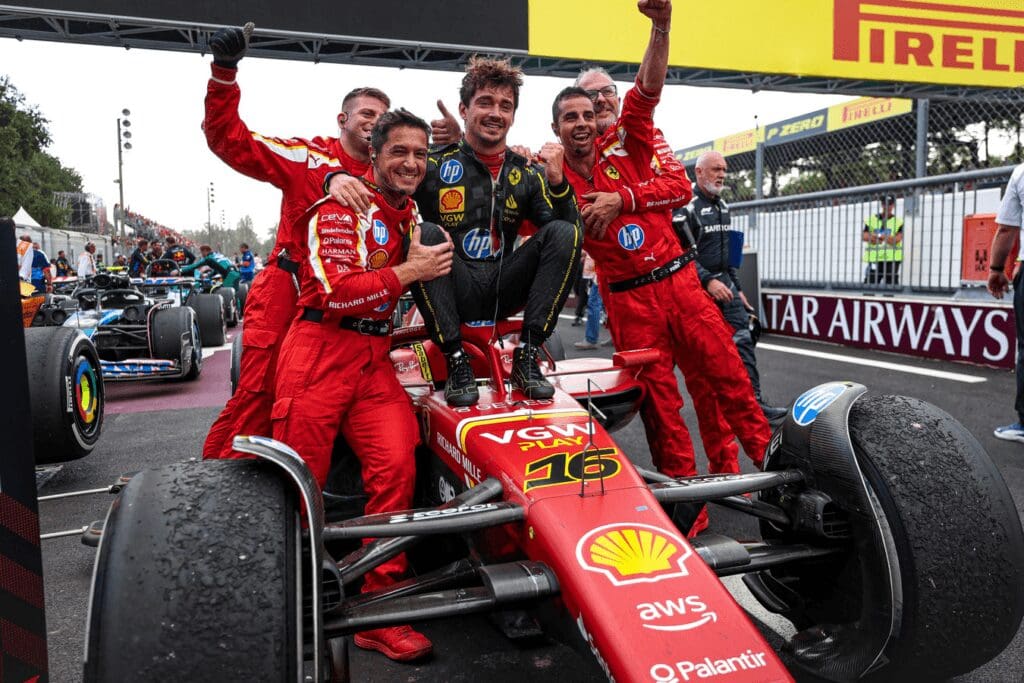 Charles Leclerc, dopo la vittoria del GP di Monza 2024