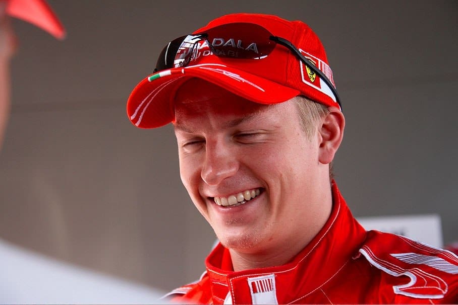 Kimi Raikkonen, il quale oggi compie 45 anni