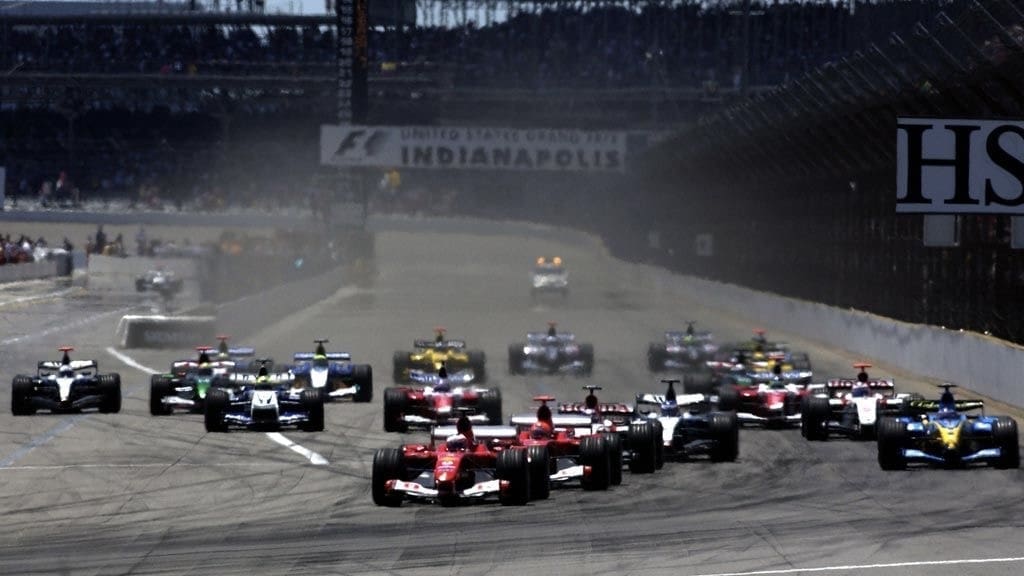 La partenza del Gran Premio degli Stati Uniti del 2006, durante il quale Michael Schumacher ha ottenuto il 21° hat trick.