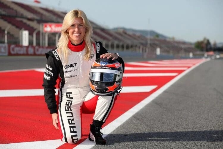 Maria de Villota at the Circuit de Catalunya, Barcelona