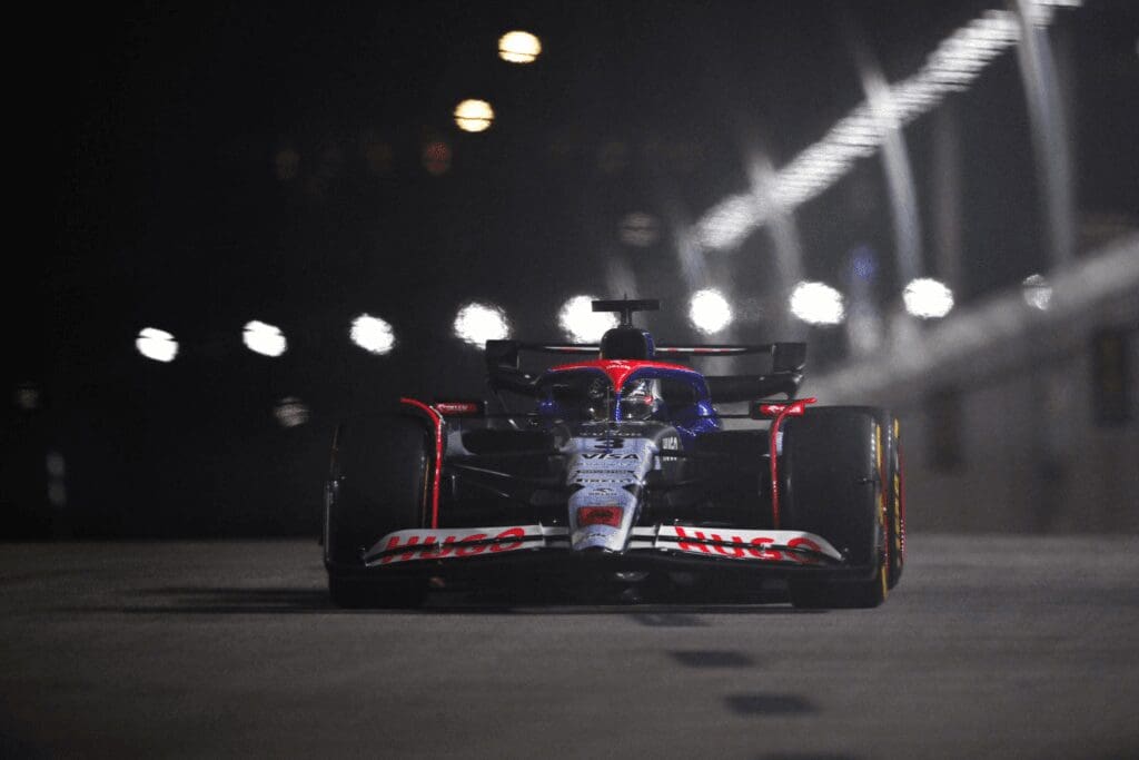 Daniel Ricciardo, at his final Grand Prix in Singapore