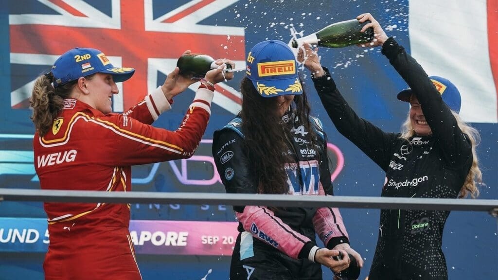 F1 Academy 2024, Abbi Pulling è alla leadership del Campionato.